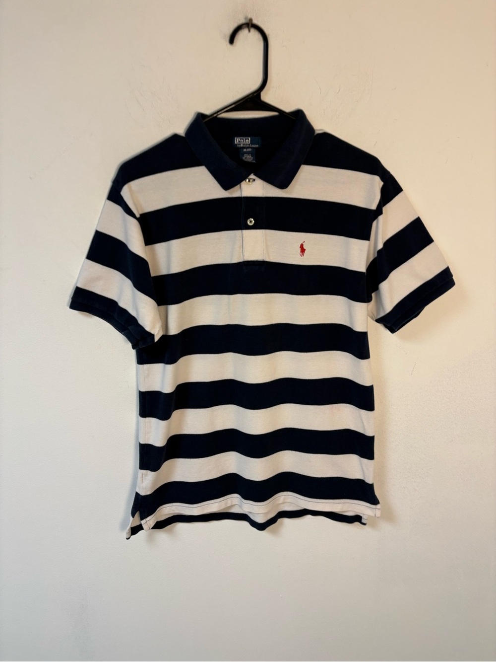 Polo by Ralph Lauren Boys Navy & White Striped Polo Shirt Size XL (20)